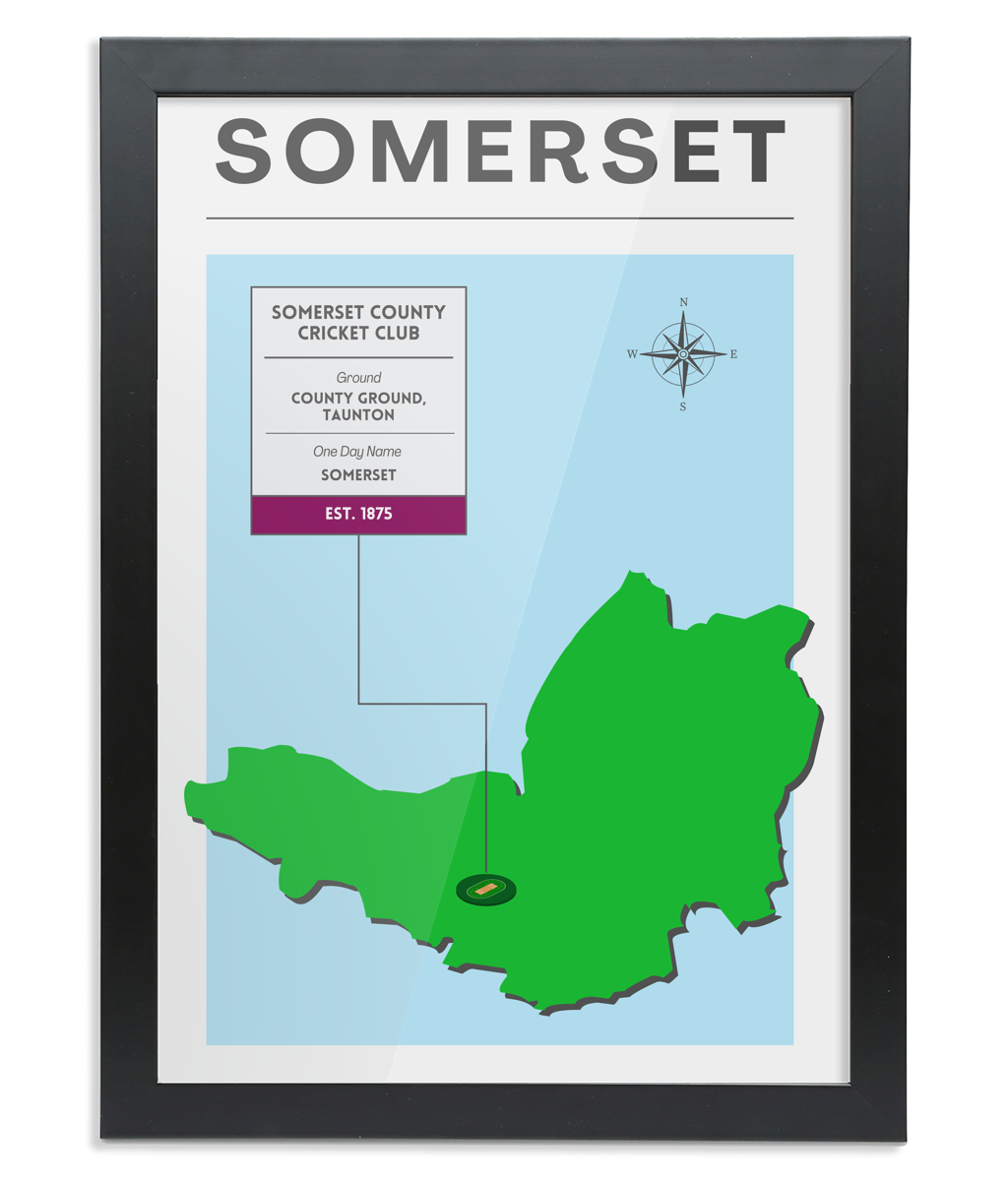 Somerset County Cricket Poster