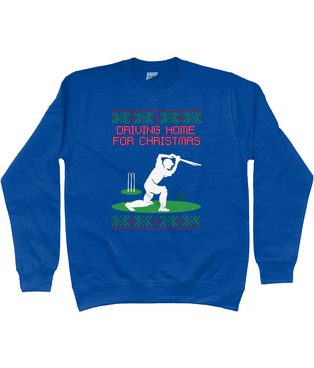 Driving Home for Christmas Cricket Kids Christmas Sweater (Ages 3-13)