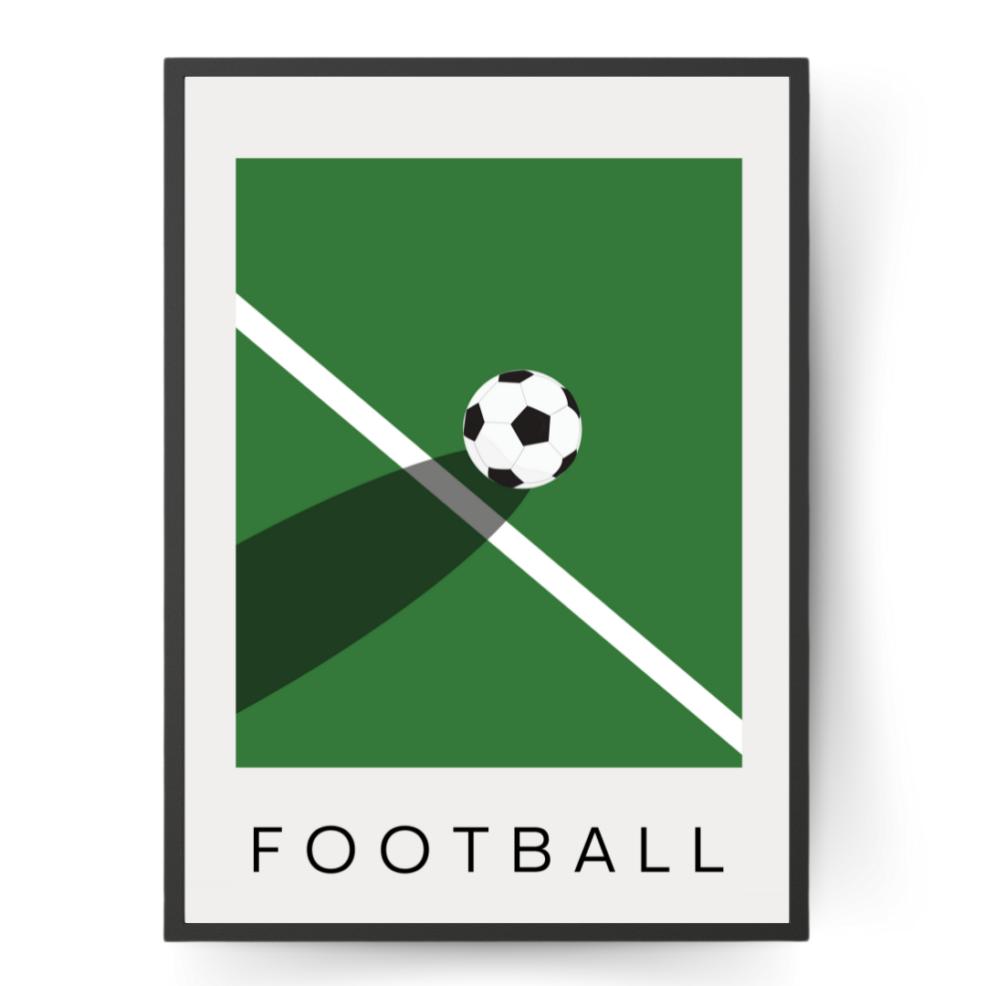 Football Contemporary Minimalist Wall Print