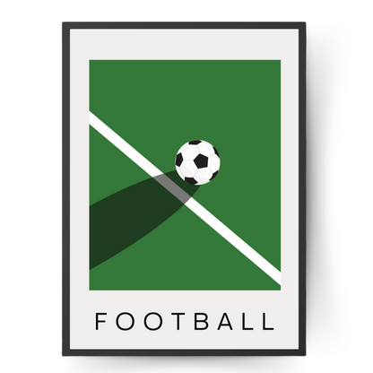 Football Contemporary Minimalist Wall Print