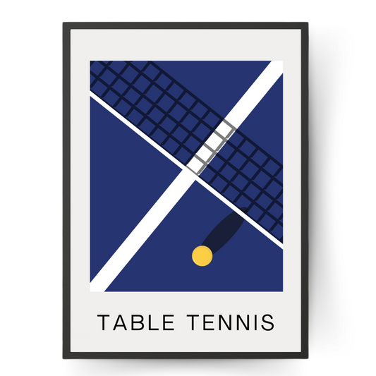 Table Tennis Contemporary Minimalist Wall Print