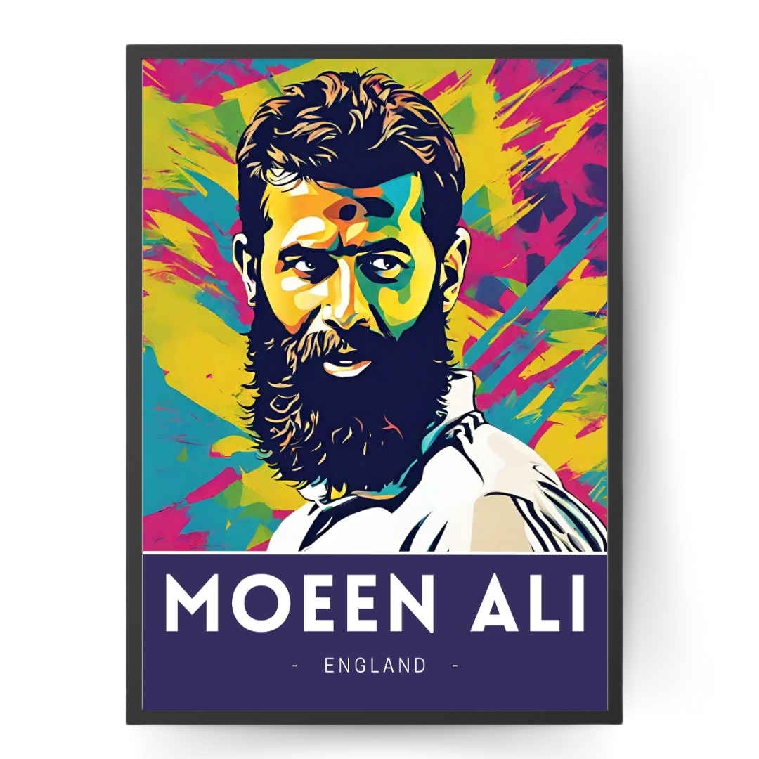 Moeen Ali | Pop Art Poster