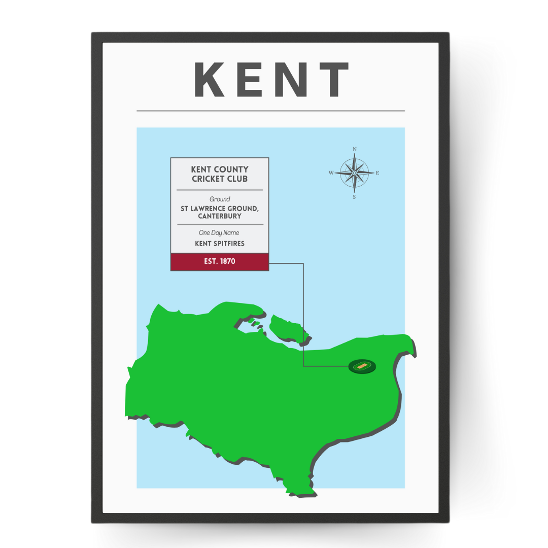 Kent County Cricket Poster