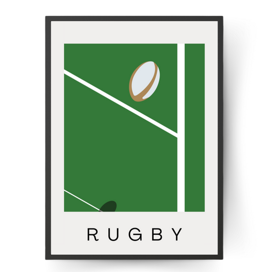 Rugby Contemporary Minimalist Wall Print