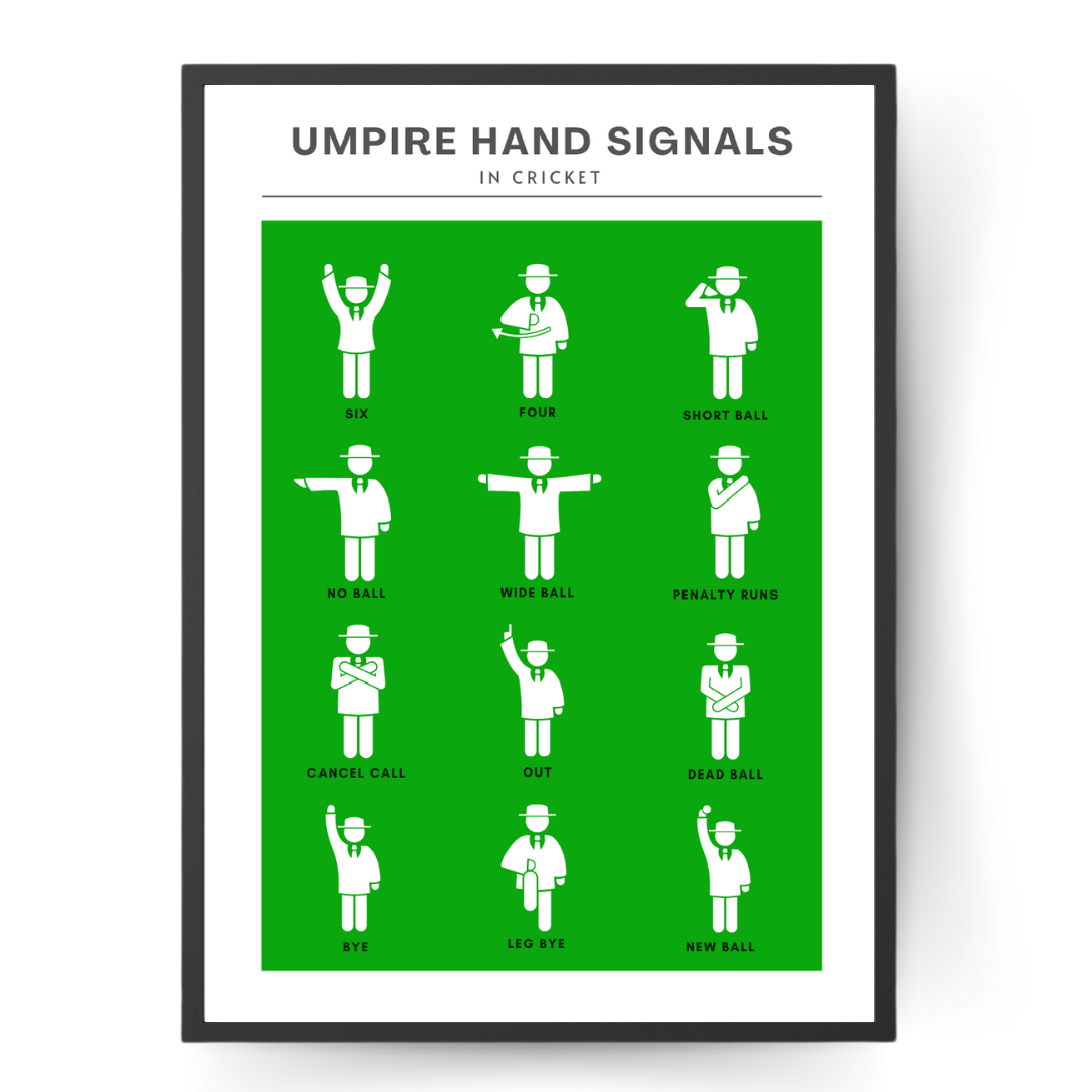 Umpire Hand Signals Wall Print