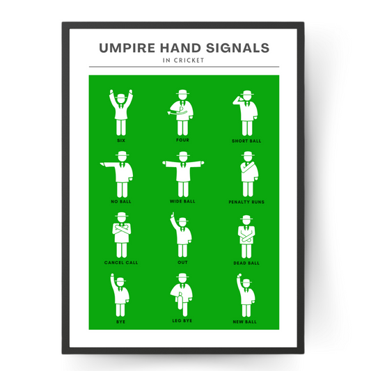 Umpire Hand Signals Wall Print