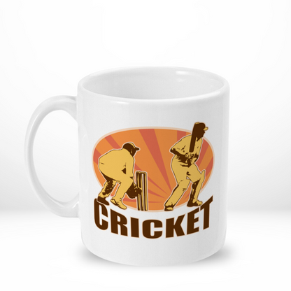 Retro Design Cricket Mug