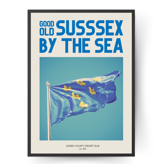 Sussex Cricket Supporters Wall Print