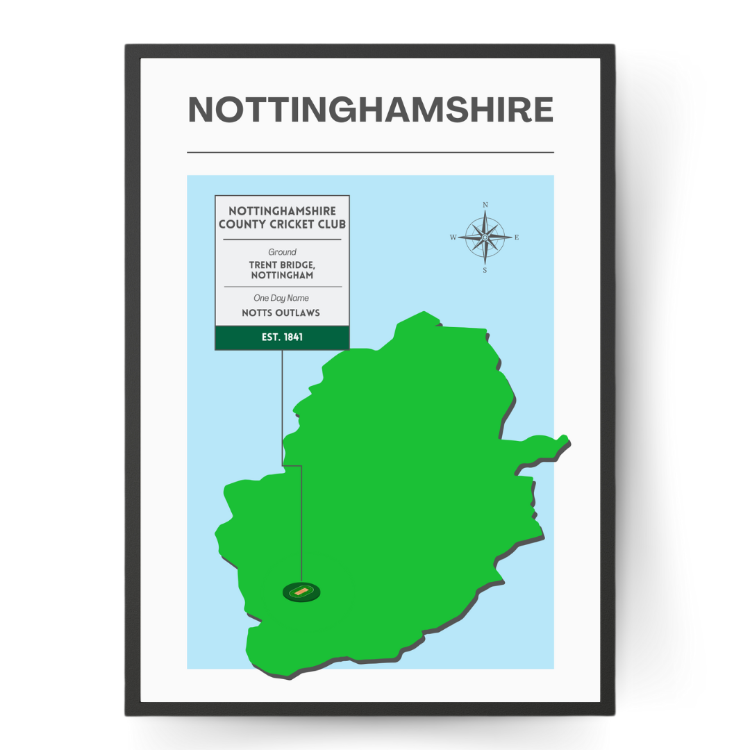 Nottinghamshire County Cricket Poster