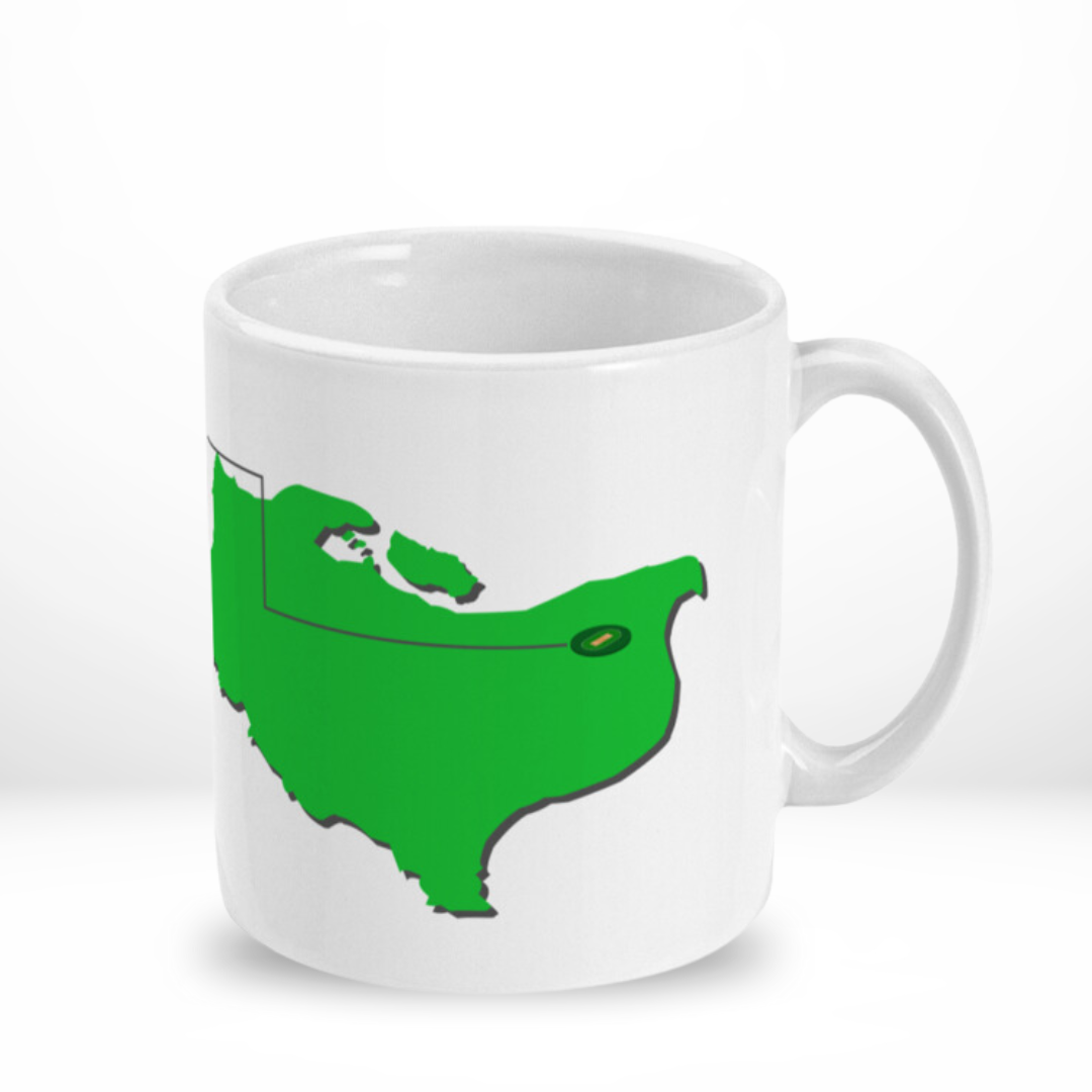 Kent County Cricket Map Mug