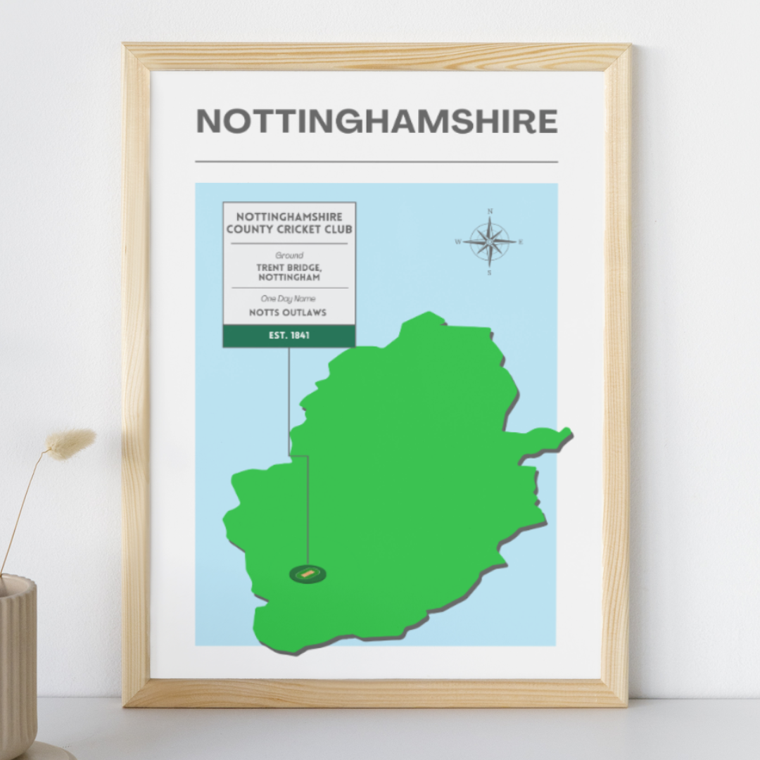 Nottinghamshire County Cricket Poster