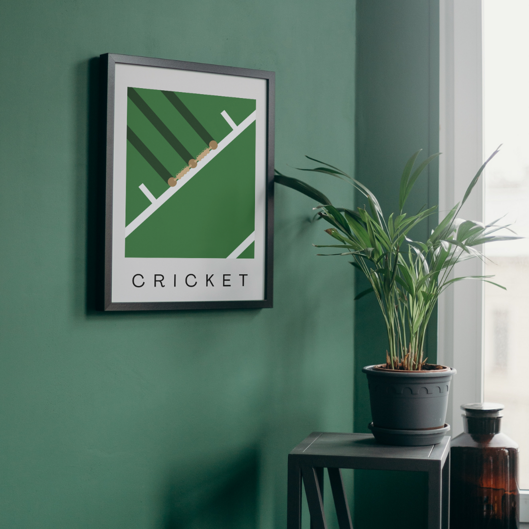 Cricket Contemporary Minimalist Wall Print