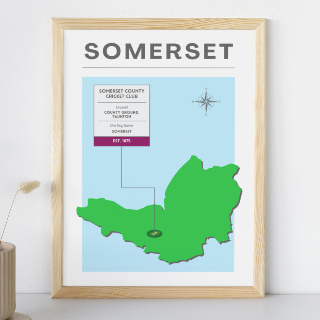 Somerset County Cricket Poster