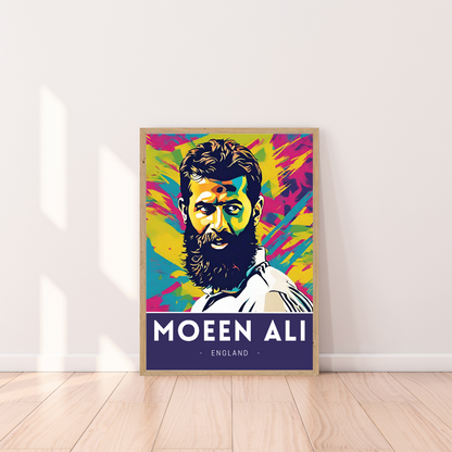 Moeen Ali | Pop Art Poster