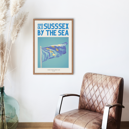 Sussex Cricket Supporters Wall Print