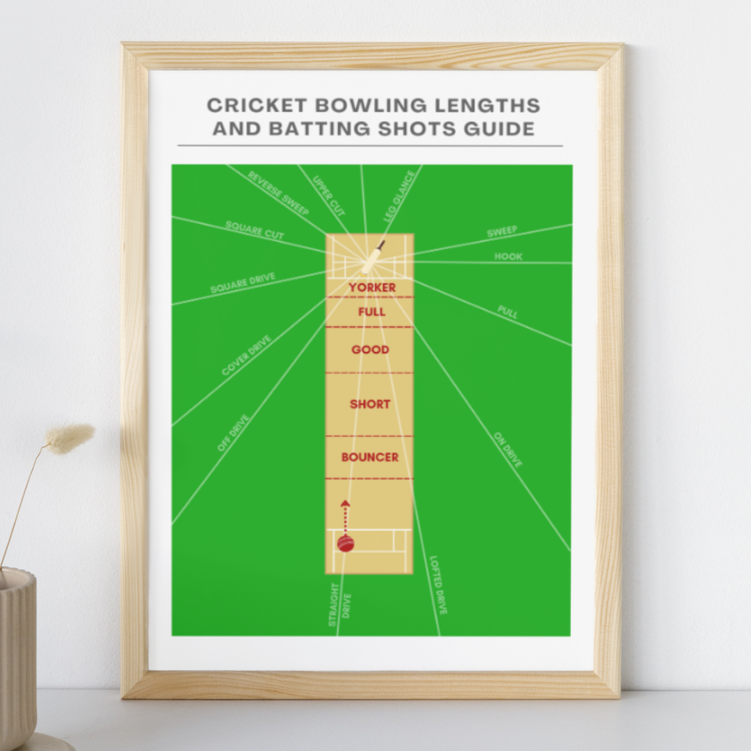 Bowling Lengths and Batting Shots Print