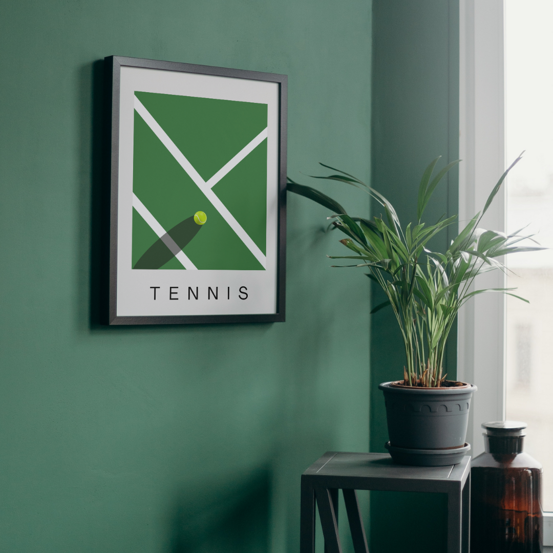 Tennis Contemporary Minimalist Wall Print