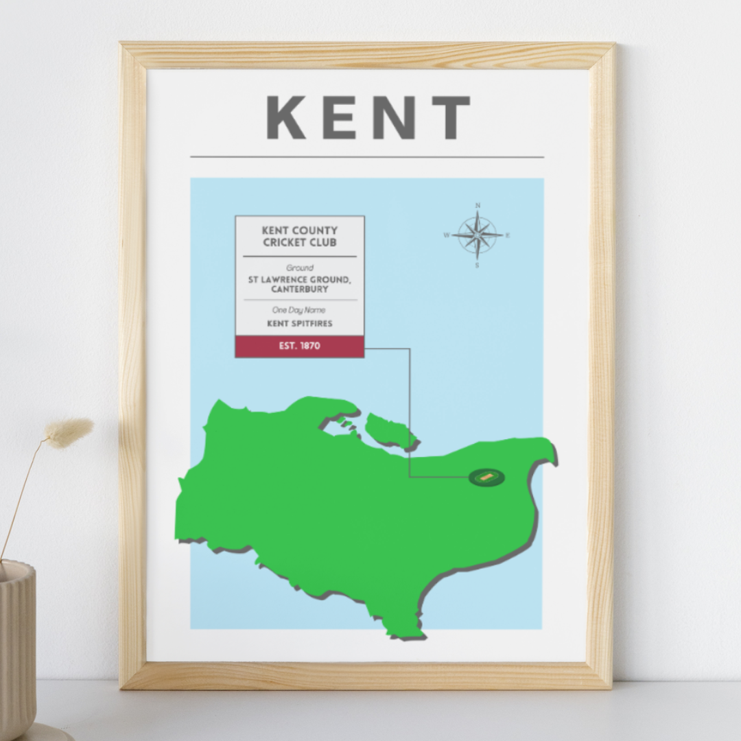 Kent County Cricket Poster