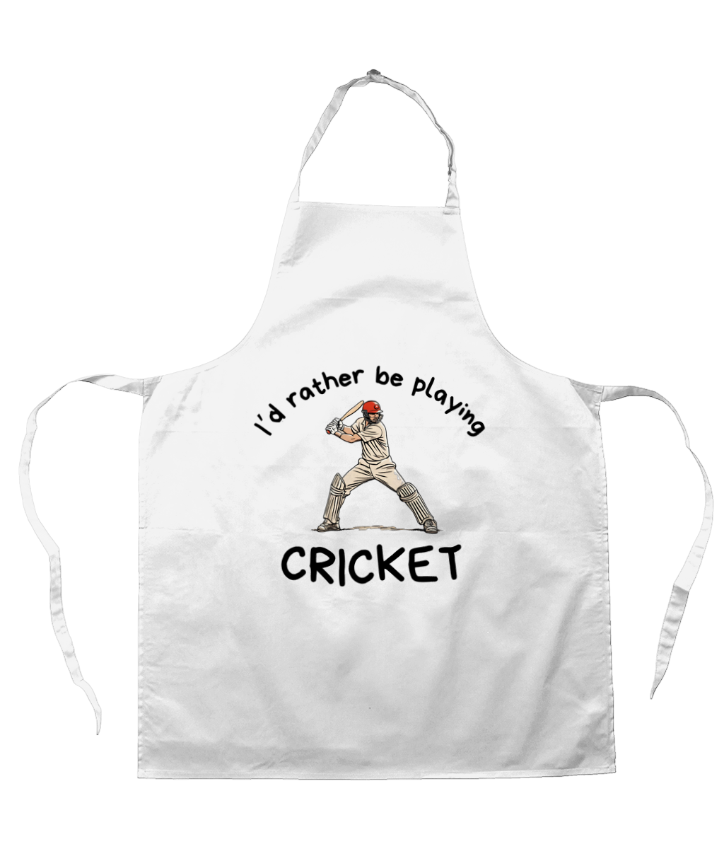 I'd Rather Be Playing Cricket | Apron