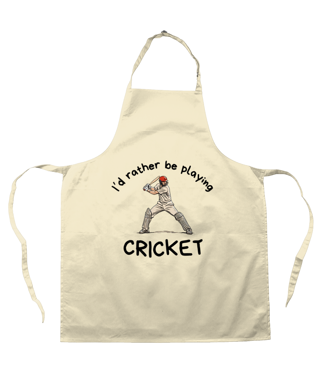 I'd Rather Be Playing Cricket | Apron