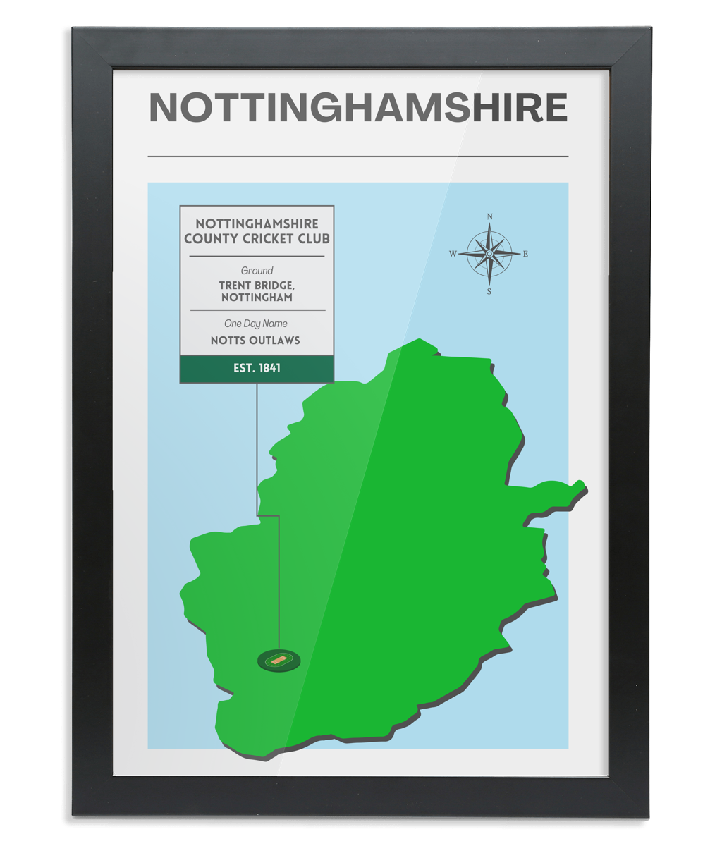 Nottinghamshire County Cricket Poster