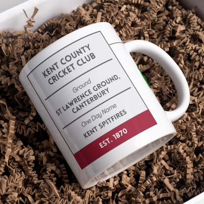 Kent County Cricket Map Mug