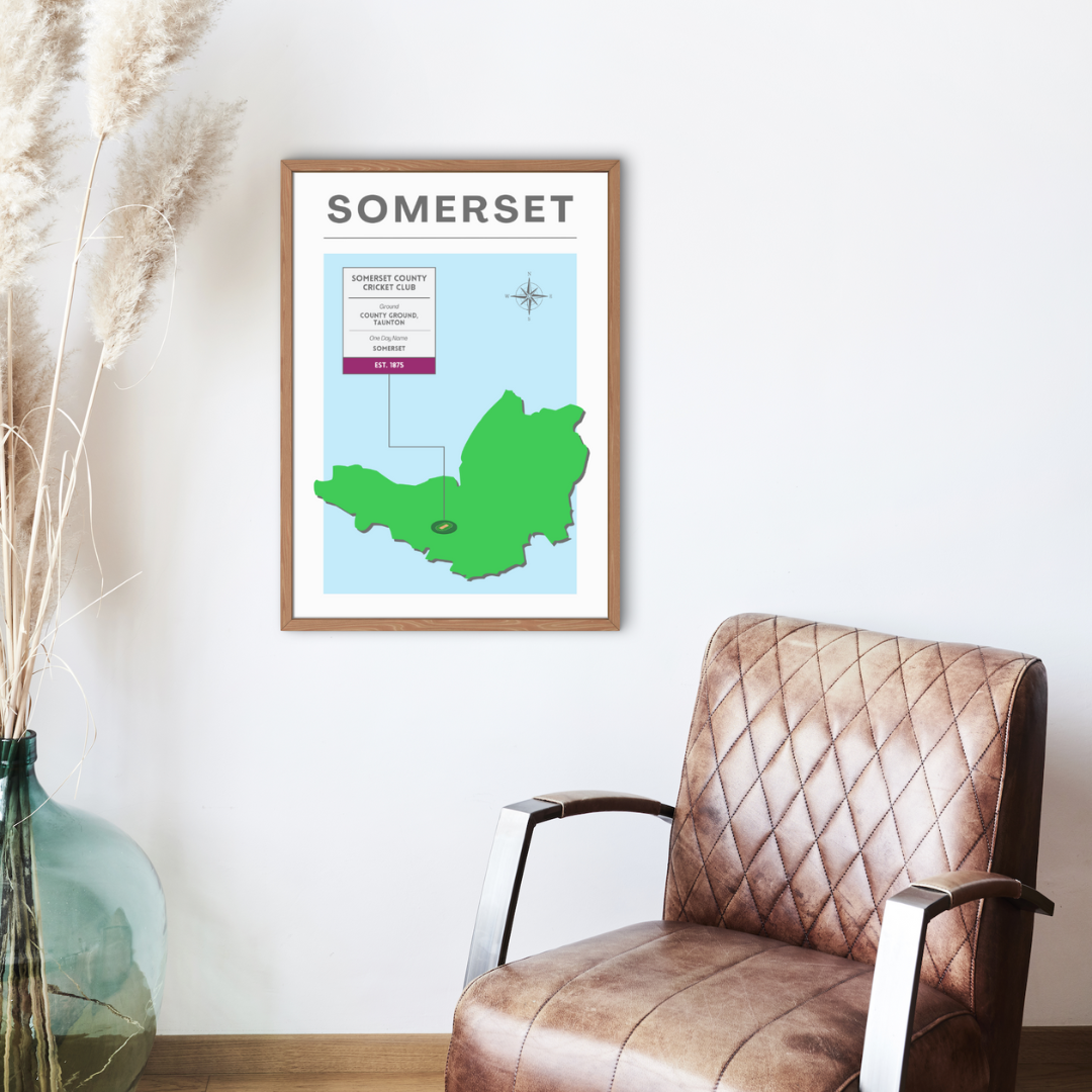 Somerset County Cricket Poster