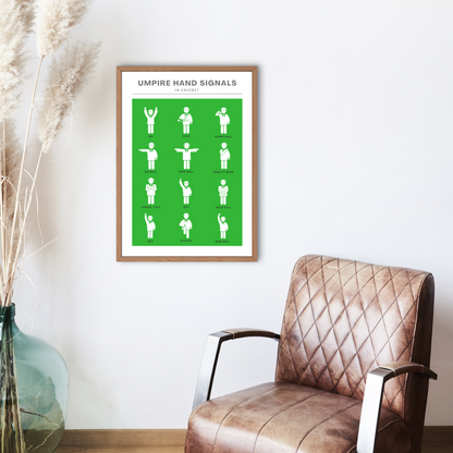 Umpire Hand Signals Wall Print