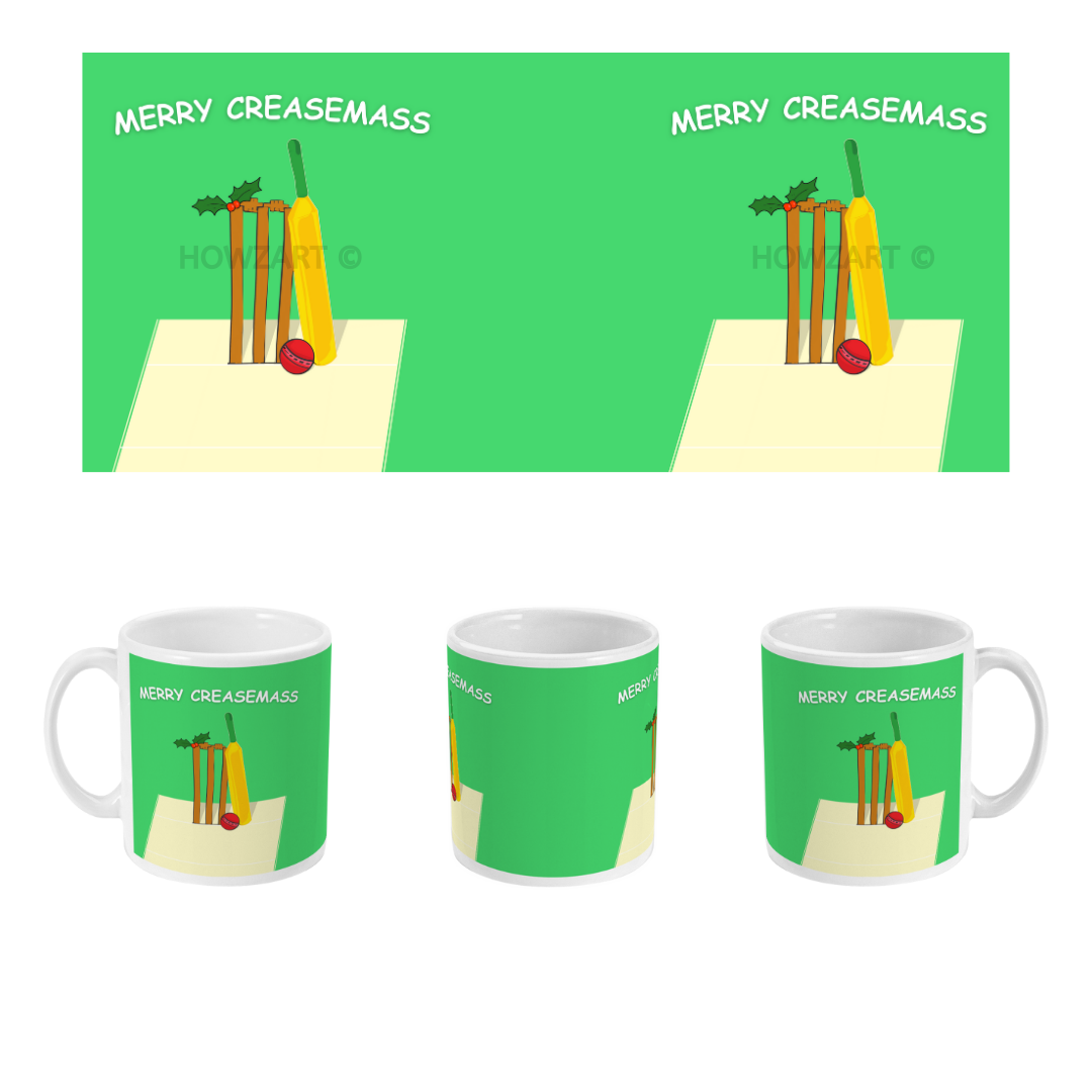 Christmas Cricket Mug | Merry Creasemass