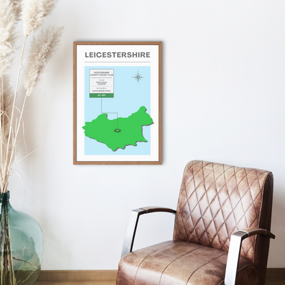 Leicestershire County Cricket Poster