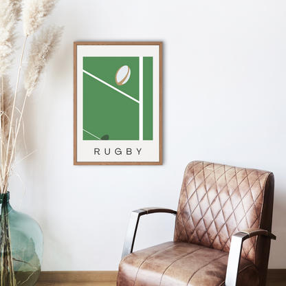 Rugby Contemporary Minimalist Wall Print