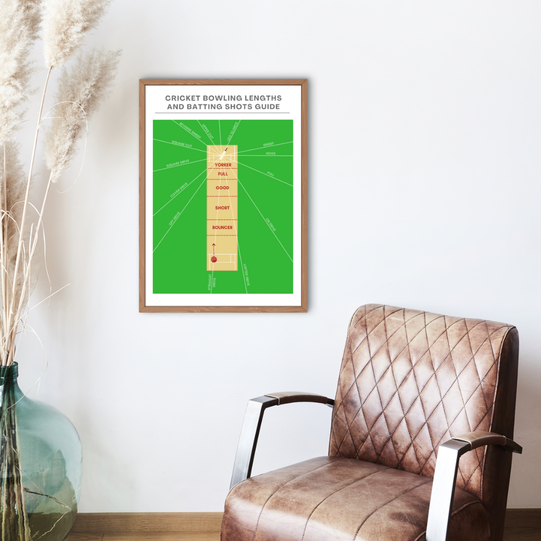 Bowling Lengths and Batting Shots Print