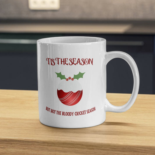 Tis The Season Rude Funny Christmas Cricket Mug