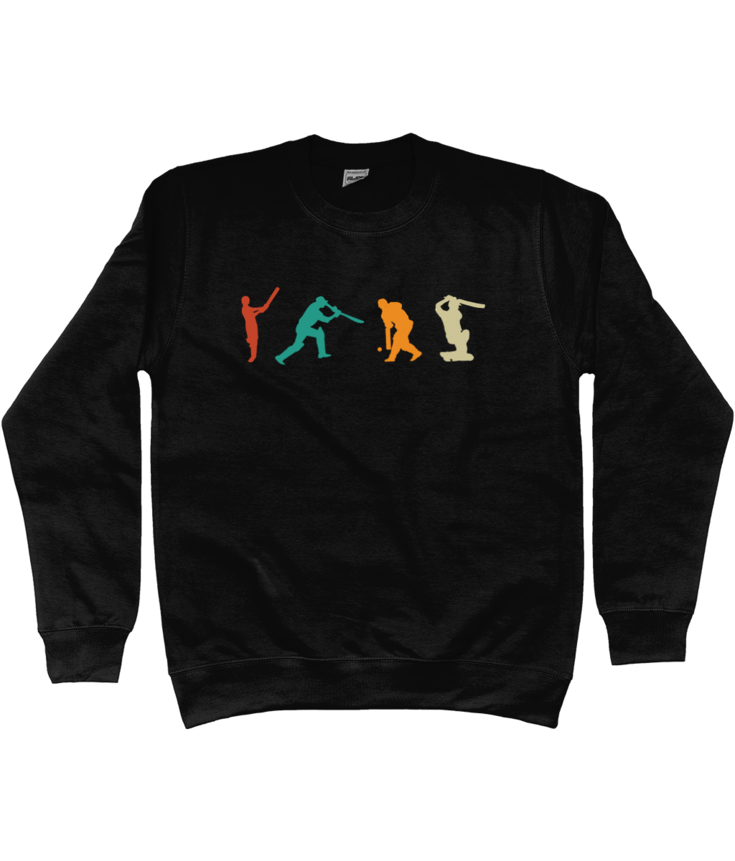 Retro Batters Cricket Unisex Sweatshirt