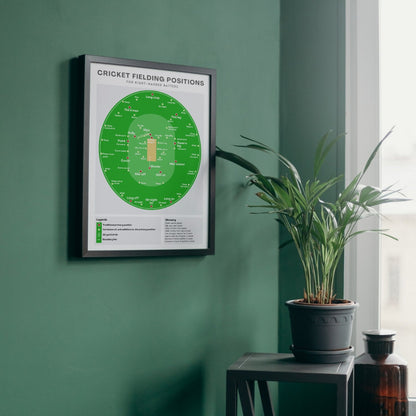 Cricket Fielding Positions Wall Print