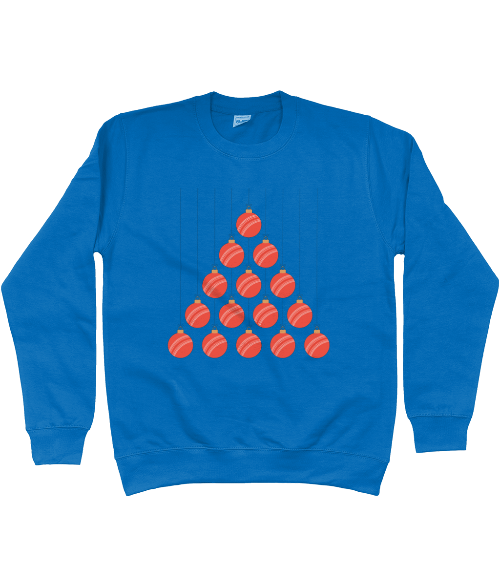 Cricket Ball Baubles Cricket Christmas Sweater | Kids (Ages 3-13)