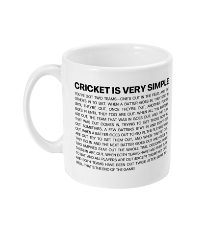 Funny Cricket Rules Mug