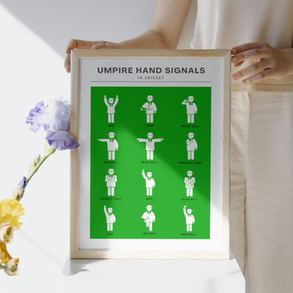 Umpire Hand Signals Wall Print