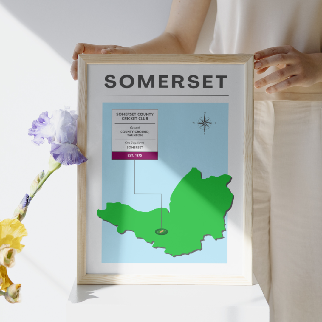 Somerset County Cricket Poster