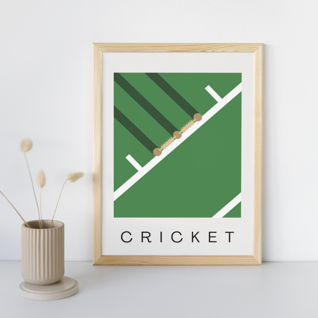 Cricket Contemporary Minimalist Wall Print