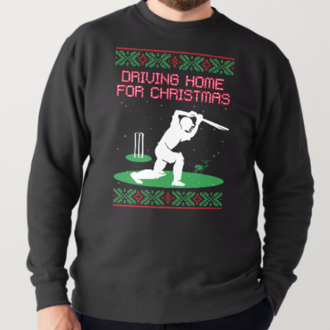 Driving Home for Christmas Cricket Christmas Sweater | Adults | Unisex