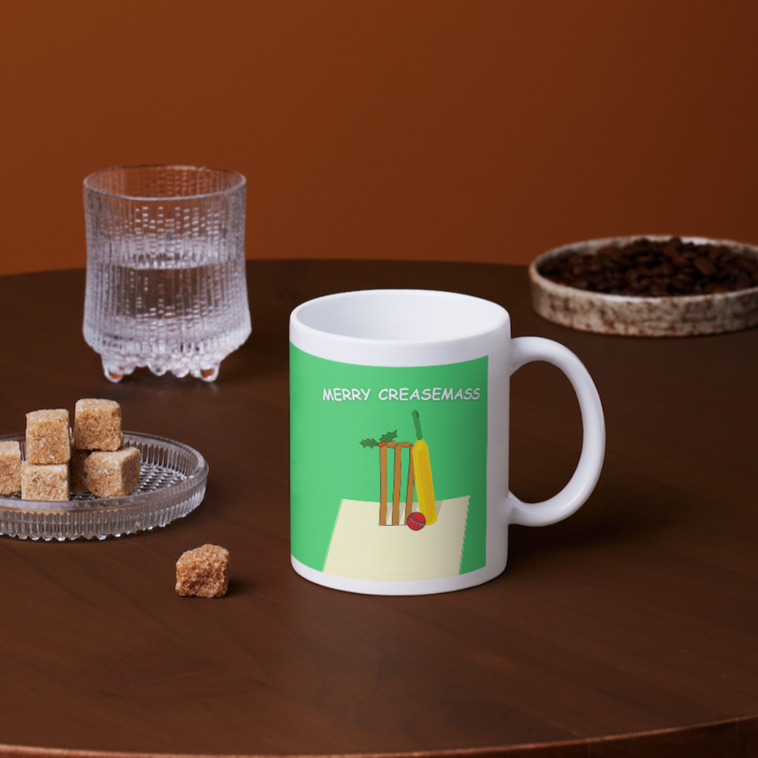 Christmas Cricket Mug | Merry Creasemass