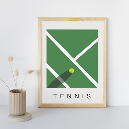 Tennis Contemporary Minimalist Wall Print