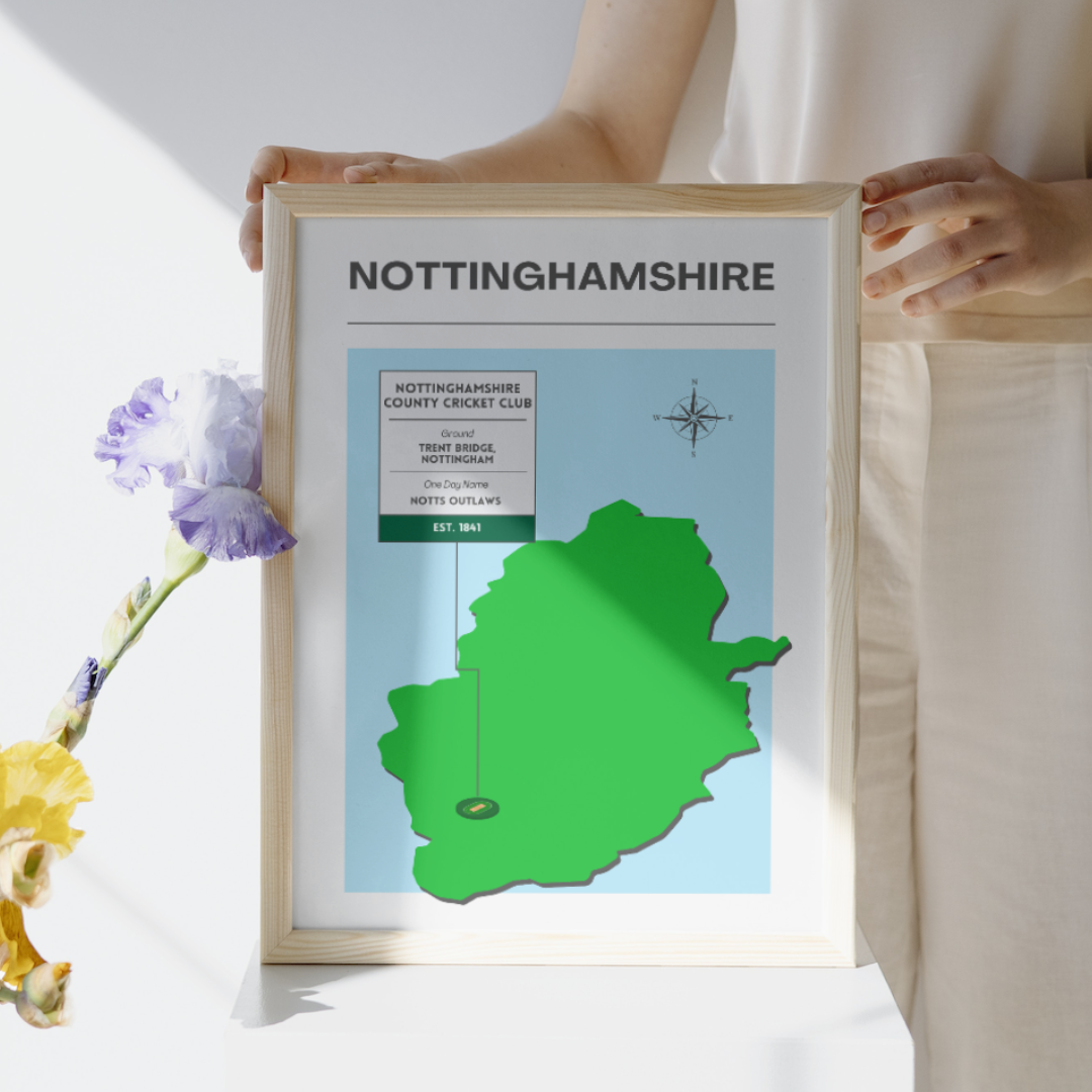 Nottinghamshire County Cricket Poster