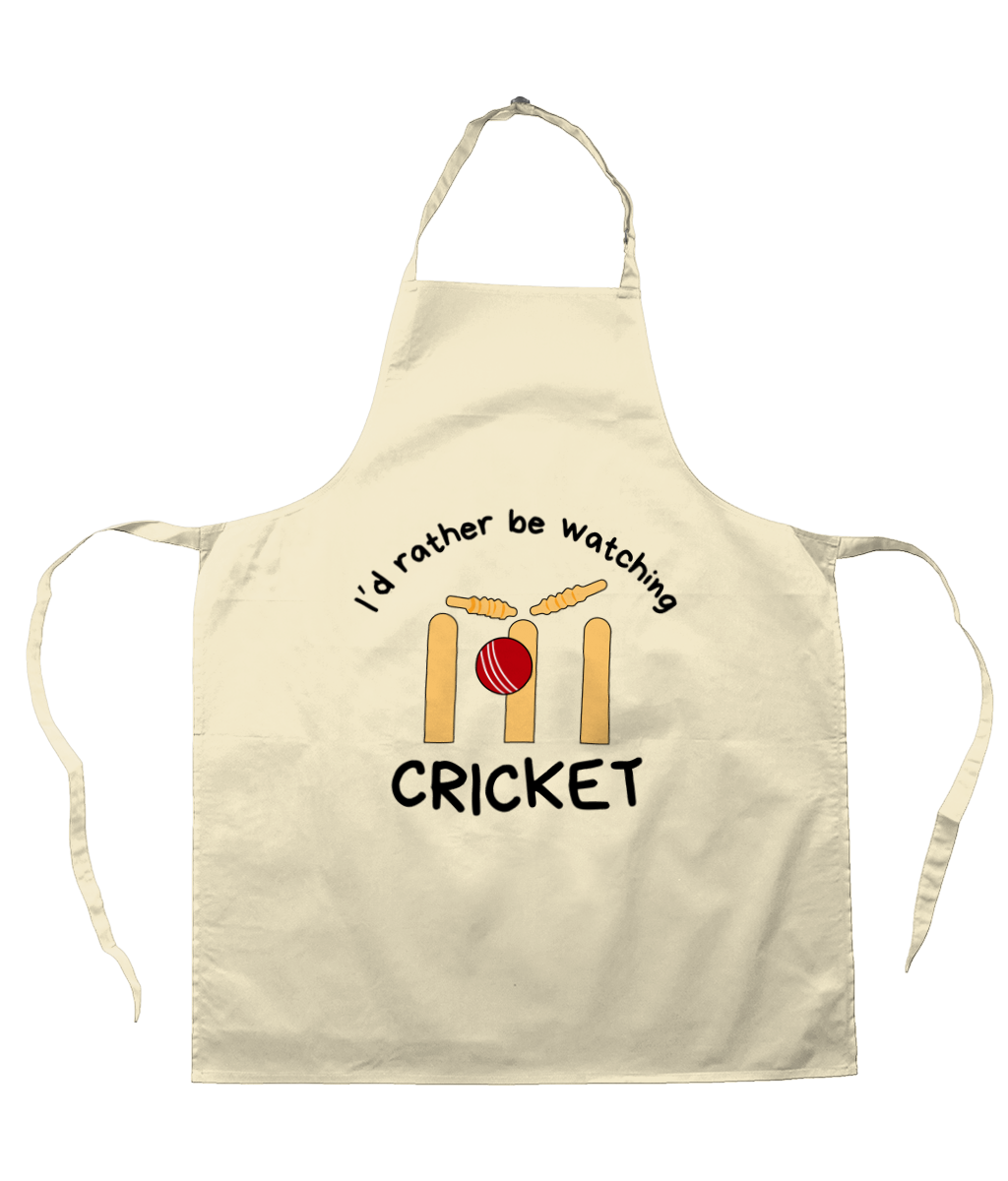 I'd Rather Be Watching Cricket | Apron