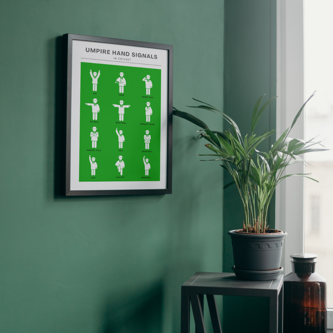 Umpire Hand Signals Wall Print