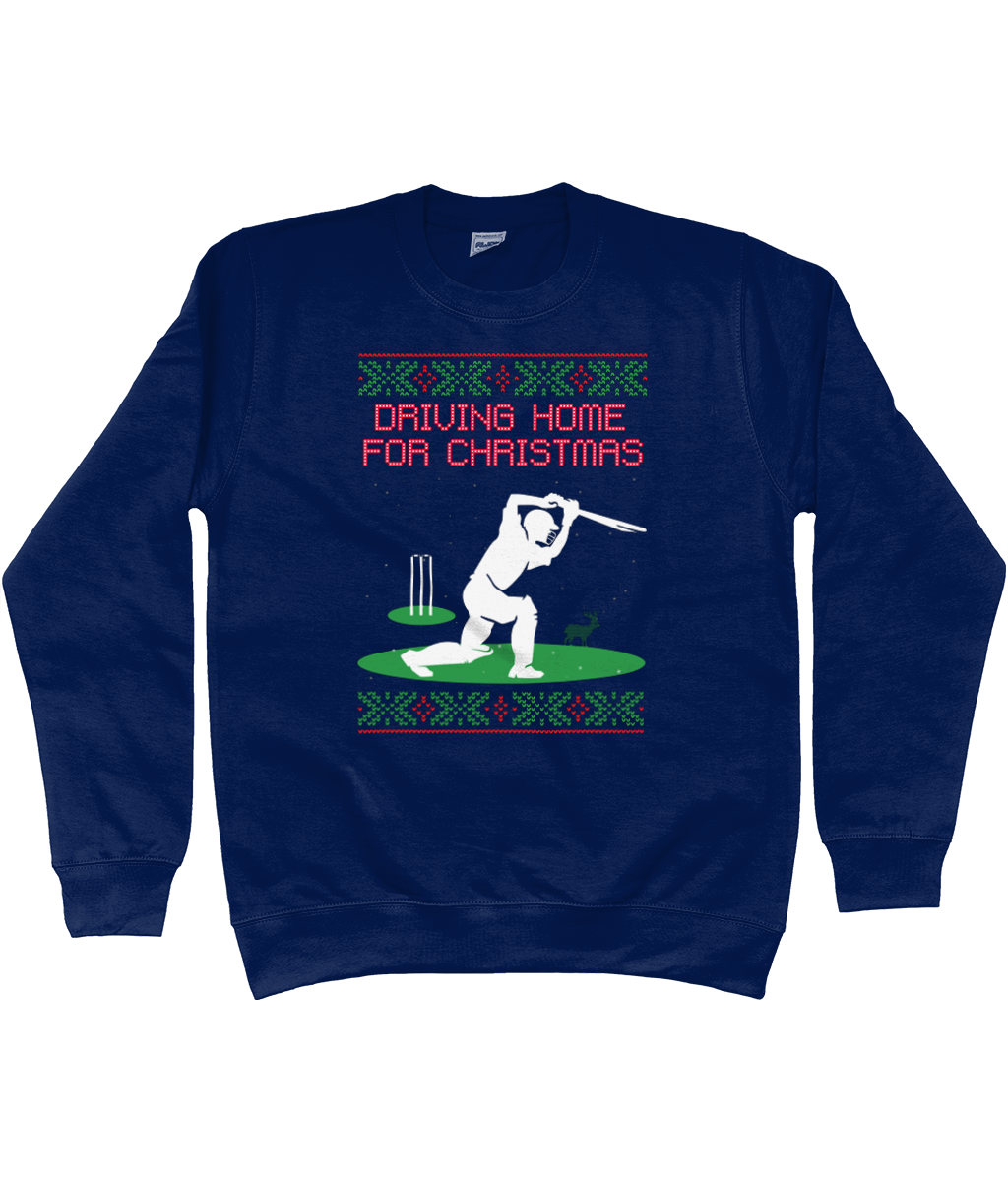 Driving Home for Christmas Cricket Kids Christmas Sweater (Ages 3-13)