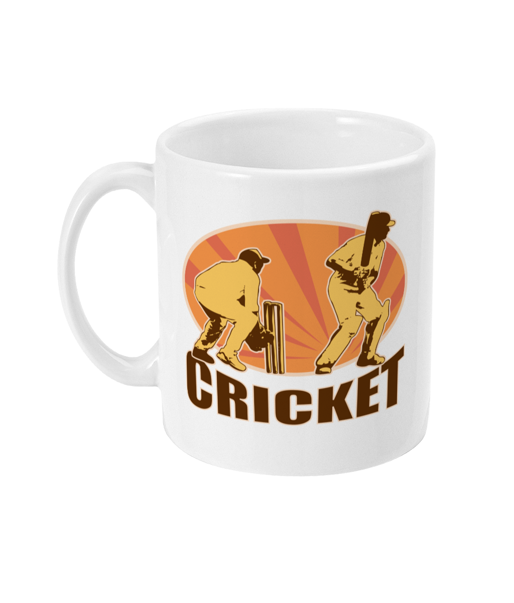 Retro Design Cricket Mug