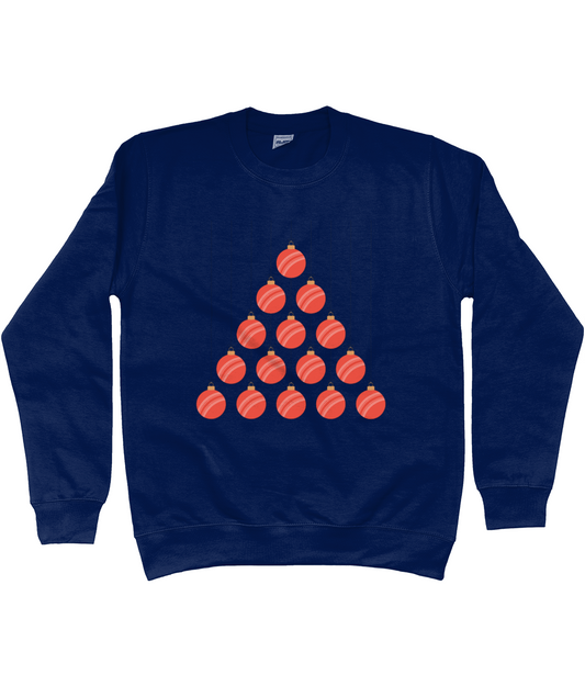 Cricket Ball Baubles Cricket Christmas Sweater | Kids (Ages 3-13)