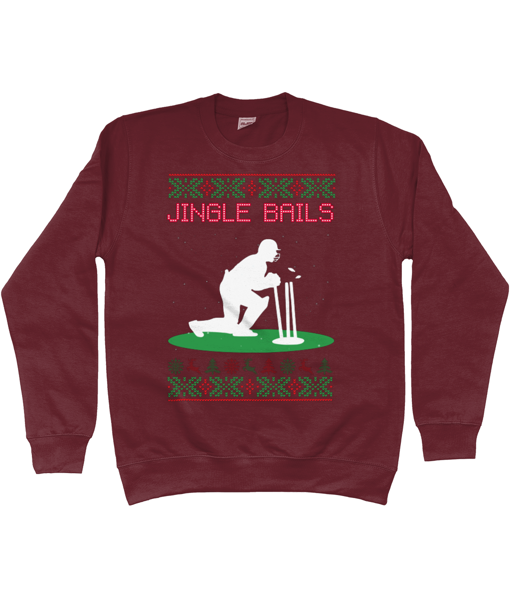 Jingle Bails Cricket Christmas Sweater | Adults | Unisex